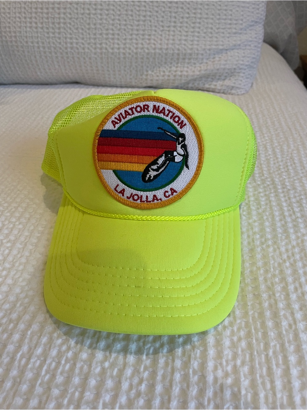 Aviator Nation La Jolla Neon Yellow Cap